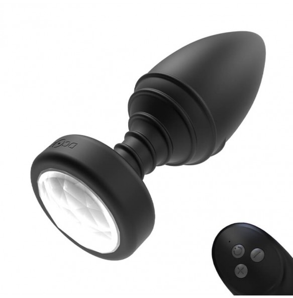 Yunman - Light Up Anal Plug (Chargeable - Black)